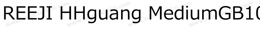 REEJI HHguang MediumGB10字体转换